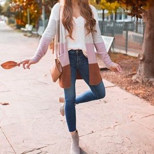 Colorblock Cardigan - Amazon Brand